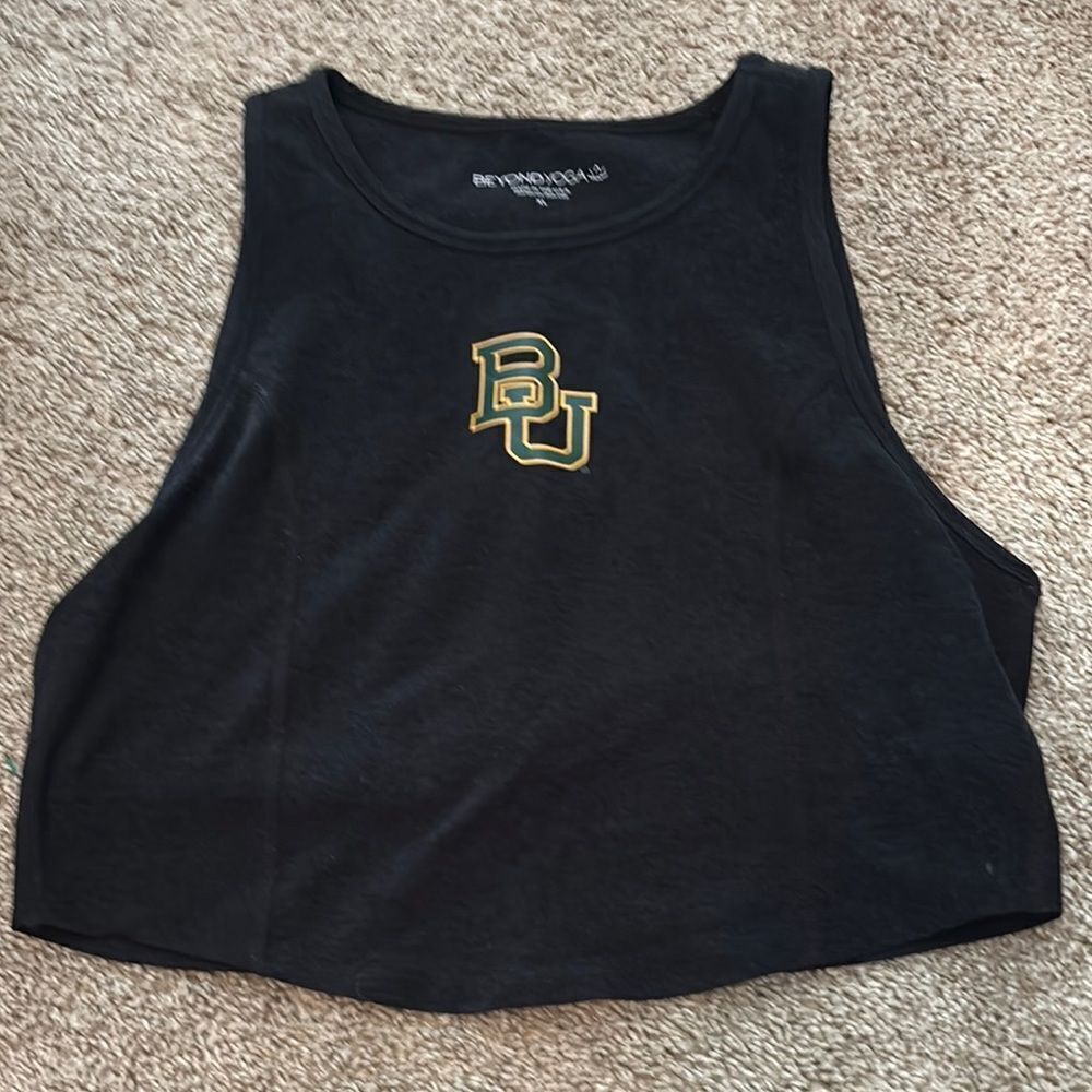 Beyond Yoga Baylor University Beyond Yoga Black Women's Crop Top XL